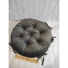 Кругла подушка на замовлення - тканина велюр