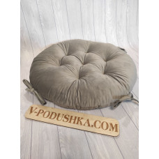 Кругла подушка на замовлення  -тканина велюр