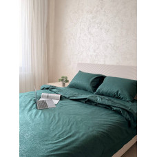 Постільна білизна мікросатин смарагдові гілочки 