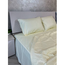 Постільна білизна мікросатин смужка айворі Постільна білизна мікросатин смужка айворі