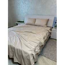 Постільна білизна мікросатин смужка беж