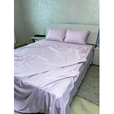 Постільна білизна мікросатин смужка (колір фіалка)