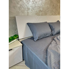 Постільна білизна мікросатин смужка графіт 