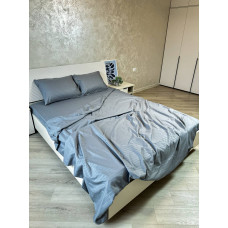 Постільна білизна мікросатин смужка сіра Постільна білизна мікросатин смужка сіра