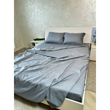 Постільна білизна мікросатин смужка сіра