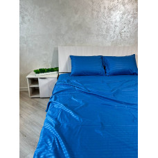 Постільна білизна мікросатин смужка синя Постільна білизна мікросатин смужка синя