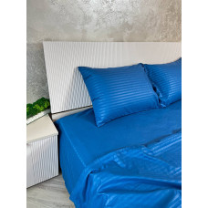 Постільна білизна мікросатин смужка синя Постільна білизна мікросатин смужка синя