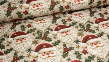 Тканина з новорічним малюнком